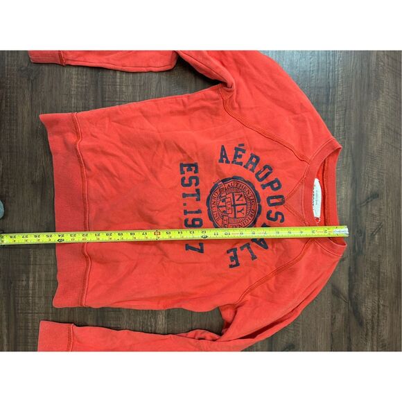 Aeropostale Red Crewneck Sweater, Sz Small - Picture 3 of 7